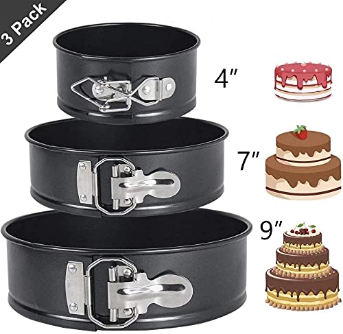 Amazon | ケーキ型 3サイズセット 円形活底 ロックケーキの型 製菓